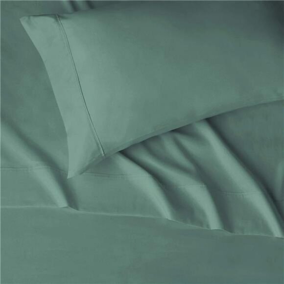 Twin XL Microfiber Bed Sheet Set Emerald Green Soft Wrinkle Free Deep Pocket - Picture 3 of 7